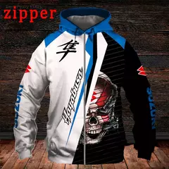 Capuz esportivo masculino impresso em 3D, com zíper, top grande, casual, moda, moda de corrida, rua, 2024