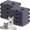 Toalha de secagem para cães e gatos, toalha de banho para animais de estimação, microfibra de secagem rápida para cachorros, produtos de banho para animais de estimação, absorvente médio para cães
