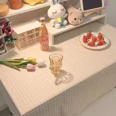 Coreano Xadrez Toalha De Mesa, Tecido Jacquard, Toalha De Mesa, Mat Background, Decoração De Casa, Mesa Moderna Nórdica, Sala De estar, Ins - comprar online