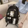 Impermeável Multifuncional Nylon Mochila, Grande Capacidade Saco De Escola, Teenage Book Bag, Travel Bag, Adolescente