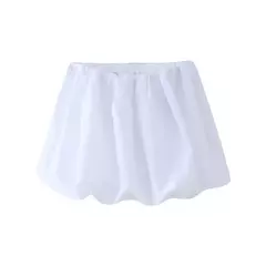 TRAF-Mini-saia balão feminina, elástico médio na cintura, bainha volumosa, saias femininas, moda - comprar online