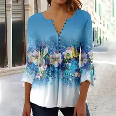 Camisa solta de mangas compridas feminina, blusa casual, elegante, temperamento, feriado, mulheres na internet