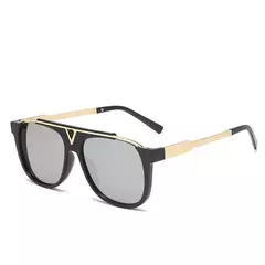 Novo Europeu e Americano grande quadro escavado em forma de V retro moda Óculos - loja online