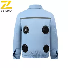 Novo 4 ventilador jaqueta de gelo dos homens carregamento usb ar condicionado casaco roupas refrigeração inteligente trabalho pesca refrigeração camuflagem jaquetas - comprar online