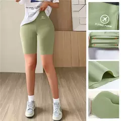 Shorts de ioga para mulheres, treino elástico, cintura alta, controle de barriga, calças Ruched Booty, calças justas de compressão sem costura - comprar online