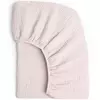 Conjunto de cama de algodão para bebê recém-nascido, cor lisa, musselina, berço cabido folha, lençol berço