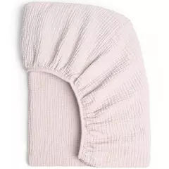 Conjunto de cama de algodão para bebê recém-nascido, cor lisa, musselina, berço cabido folha, lençol berço