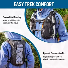 UTOBEST Trail Running Mochila, Colete de Hidratação Ultra Leve, Bexiga De Água 2L, Caminhada Ao Ar Livre, Maratona, Caminhada, 10L - comprar online