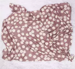 Recém-nascido Swaddle Wrap, Recebendo Cobertor para Recém-nascidos, Acessórios Bebês, Soft Floral Headband, Chapéu, Itens de cama, 3 Pcs por Conjunto
