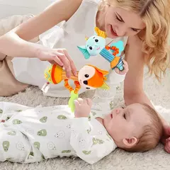Chocalho de pelúcia macia Hand Grip Baby Toys Shaker Crinkle Squeaky Sensorial Acessórios de viagem para criança, Presentes - loja online