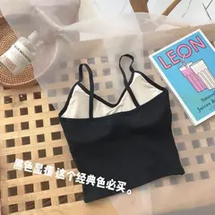 Camisola feminina de malha sem mangas, blusa feminina com botões, camisa monocromática, colete sexy com alça, vestido de verão, 2022