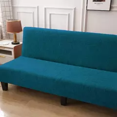 Tampa do sofá-cama impermeável para sala de estar, sofá dobrável sem braços, Stretch Couch Covers, Thick Poltrona Protector