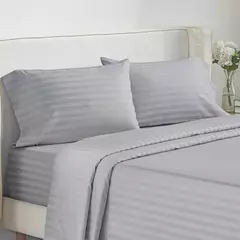Solid Stripe Bedding Set, Colcha de dormir, gêmeo, completo, rainha, king size, quarto ou quarto de hóspedes, 3 pcs, 4pcs - Wolf Magazine