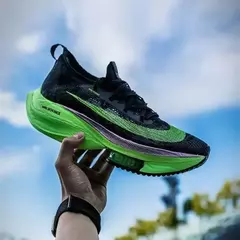 Unisex Lace Up Round Toe Sneakers, amortecimento tênis para mulheres e homens, corrida de instrutor, tênis respirável para casal, moda na internet