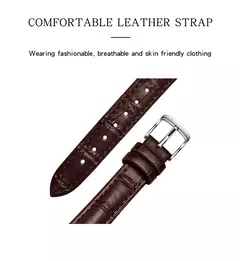 SANDA-relógio de couro com mostrador retangular para mulheres, marca superior, design de moda, design elegante, resistente à água, quartzo, movimento, vestido de negócios, novo, quente - Wolf Magazine