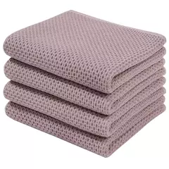 Homaxy-Super Absorvente Algodão Toalhas De Cozinha, Toalha De Microfibra Macia, Secagem Rápida, Lavar Pano De Limpeza, Doméstico, 4Pcs - Wolf Magazine