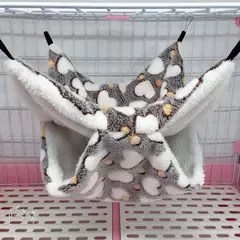 Imagem do Rede quente de dupla camada para hamster, camas suspensas para animais de estimação, furão, cobaia, animais pequenos, chinchila, esquilo, gaiola de pelúcia