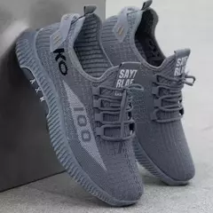 Sapatos casuais de trabalho de baixo nível antiderrapante com sola macia, sapatos de malha respirável, pano de primavera e outono - comprar online