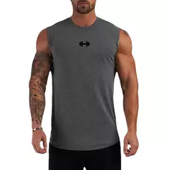 Algodão sem mangas masculino correndo coletes esportivos, camisas de treino, tops de musculação de ginástica, roupas respiráveis musculares fitness, verão - comprar online
