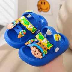 Sandálias infantis de desenhos animados antiderrapantes, sandálias de coelho bonito para bebês, sola macia para meninos, sapatos de praia infantil, verão - comprar online