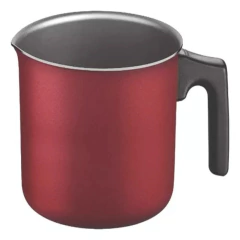 Cozinha multifuncional cozinhando conjunto com tampas de vidro, panelas de alumínio vermelho, antiaderente, 12 PCs, venda quente