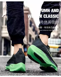 Unisex Lace Up Round Toe Sneakers, amortecimento tênis para mulheres e homens, corrida de instrutor, tênis respirável para casal, moda na internet