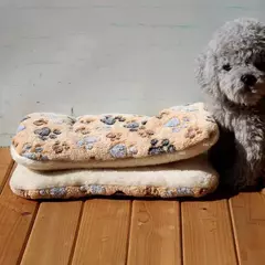 Flanela pet esteira cama do cão gato engrossar tapete de dormir cobertor do cão para filhote de cachorro gatinho cama para cães pequenos grandes suprimentos para animais de estimação na internet