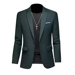 Blazer Casual de Negócios Masculino, Jaqueta Monocromática, Casacos Oversize, Smoking Masculino, Roupas de Marca, Roupas de Trabalho, Plus Size M-6XL - Wolf Magazine