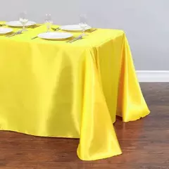 Monocromática Toalha De Mesa De Cetim, Cobertura De Mesa, Toalha De Mesa, Sobreposição, Aniversário, Casamento, Banquete, Restaurante, Festival, Fornecimento De Festa na internet