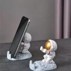 Astronautas e Suporte para Celular, Decoração de Mesa de Escritório, Estilo Nórdico, Ornamentos, Resina Spaceman Bracket, Brinquedos, Presente - comprar online