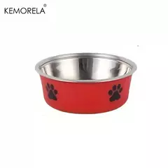 Tigela antiderrapante para cães, grande, médio e pequeno, gatos e cães, água potável, alimentação para animais de estimação, aço inoxidável, tigela de comida para animais de estimação