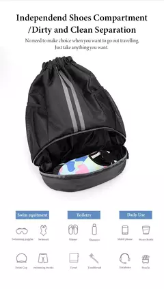 Saco de cordão para homens e mulheres, mochila esportiva ao ar livre, saco de grande capacidade para futebol e basquete, bolso à prova de umidade na internet