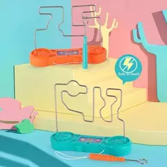 Brinquedo labirinto de choque elétrico para crianças, Touch Maze Game, jogo engraçado de festa, experiência científica brinquedos para crianças, presente na internet