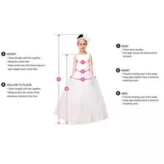 Imagem do Vestido de princesa de cintura alta personalizado vestido de comunhão fofo vestido de flor branca para bebê, aniversário e casamento, batismo