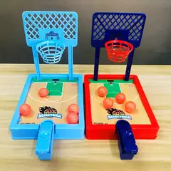 Mini mesa de trabalho jogo tabuleiro basquete hoop dedo máquina tiro festa tabela interativo esporte 2 jogadores jogos bola brinquedos para crianças - comprar online