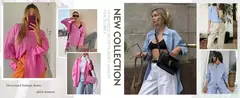 Imagem do Camisa estampada com listras verdes elegantes feminina, blusas plus size, roupas femininas, blusas, primavera, verão, moda, 2024