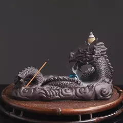 Backflow Incenso Queimador, Escultura Dragão, Tea Table Decor, Cascata Titular para Sala de estar, Acessórios Do Quarto