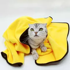 Toalhas de banho para animais de estimação de microfibra super absorvente toalha de banho para cães gatos toalha de secagem rápida suprimentos para animais de estimação - Wolf Magazine