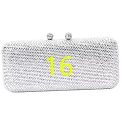 Rhinestone Clutch Bag para Mulheres, Evening Bag, Dinner Bag, Diamante, Pedra, Cristal, Festa de Casamento, Presente de Natal, Luxo mais recente - comprar online