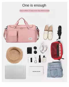 Weekender Overnight Duffle Bags com compartimento de sapato para mulheres, Carry On Travel Bag, Saco de ginástica de grande capacidade - Wolf Magazine