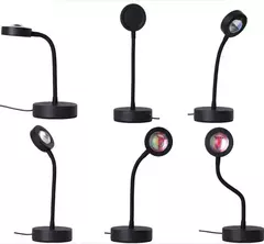 LED USB Sunset Lamp, Nightlights, Projetor, Birthday Party, Mood Lights, Quarto, Sala de estar, Fotografia de parede na internet