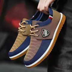 2025-sapatos casuais masculinos mocassins de trabalho vulcanizados malha leve homem sapatos esportivos sapatos de lona para homem/zapatos para hombres - loja online