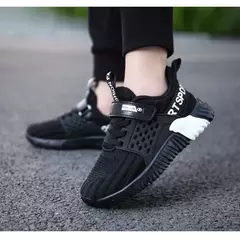 Tênis de malha antiderrapante infantil, sapatos casuais para meninos, moda infantil, tênis, primavera, 2022 - loja online