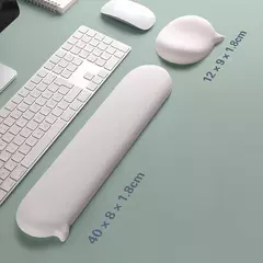 Kawaii Mouse Pad com Descanso De Pulso De Silicone para Computador e Laptop, Ergonômico Teclado Pad, Tapete de Mesa, Apoio Braço Descanso, Novo - loja online
