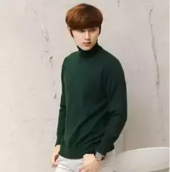 Suéter de gola alta masculino pulôver de cashmere suéteres de gola alta, camisa, roupas para outono e inverno, 2023 - loja online