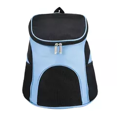 Portátil dobrável pet malha transportadora cão mochila respirável saco cão gato grande capacidade ao ar livre viagem transportadora dupla bolsa de ombro