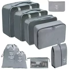 Travel Organizer Storage Bags Set, Mala de Embalagem Cubos, Casos Portáteis, Bagagem, Roupas, Bolsa Arrumada, Dobrável, 7 Pcs, 8 Pcs, 9 Pcs, 10 Pcs - comprar online