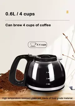 DMWD-Máquina De Café Espresso Latte Elétrica Semi-Automática, Mini Gotejamento Moka, Máquina De Cerveja De Café Americana, Caldeira De Chá, 0.6L - Wolf Magazine