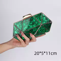 Bolsa de ombro acrílica com corrente transversal para mulheres, embreagem noturna, carteira de casamento alta qualidade, design de luxo, moda - loja online