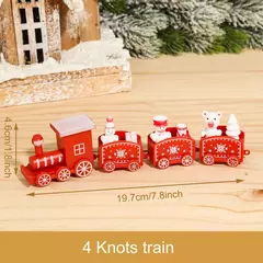 Decorações De Trem De Madeira Do Natal Para Casa, Enfeites De Feliz Natal, Decoração Da Árvore Do Natal, Noel, Presentes De Ano Novo, 2024 - loja online
